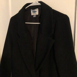 Black Peacoat Long (Old Navy)